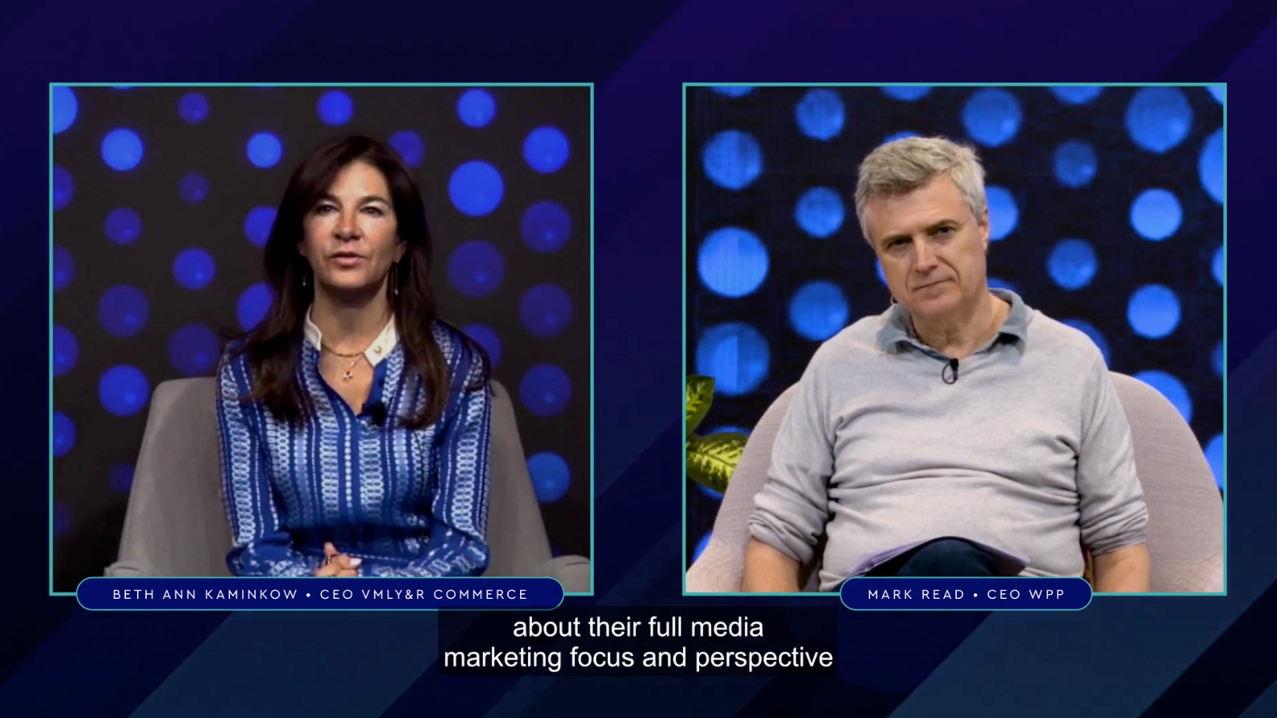 Mark Read, CEO, WPP in conversation with Beth Ann Kaminkow, CEO, VMLY&R Commerce
