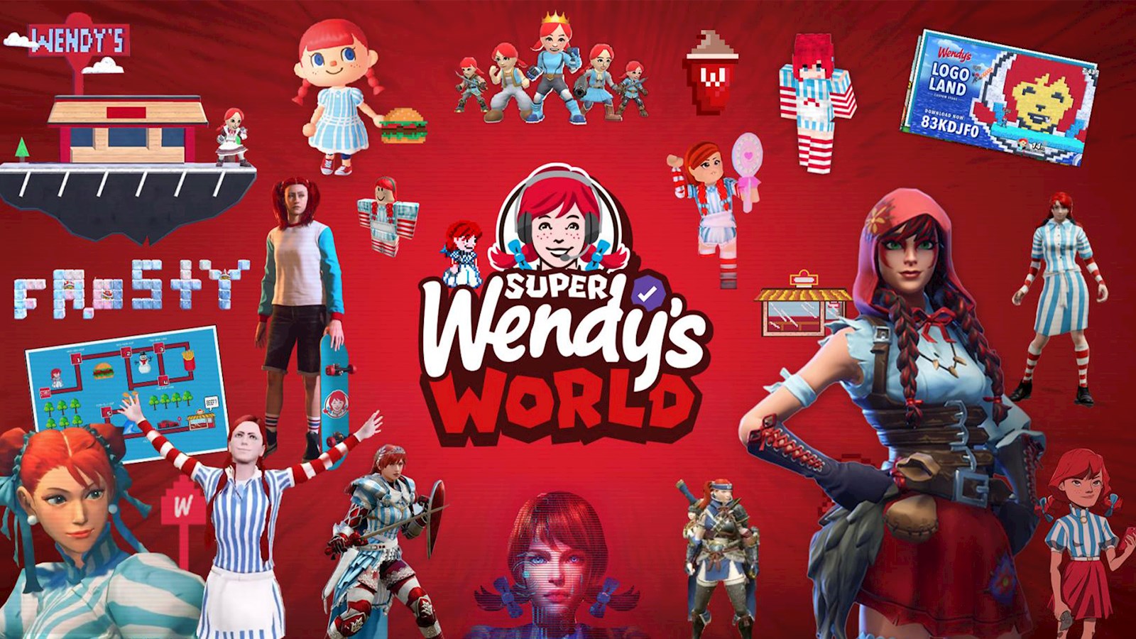 Wendy's character in different games 