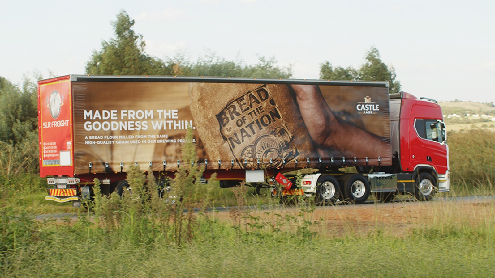 Truck delivering bread