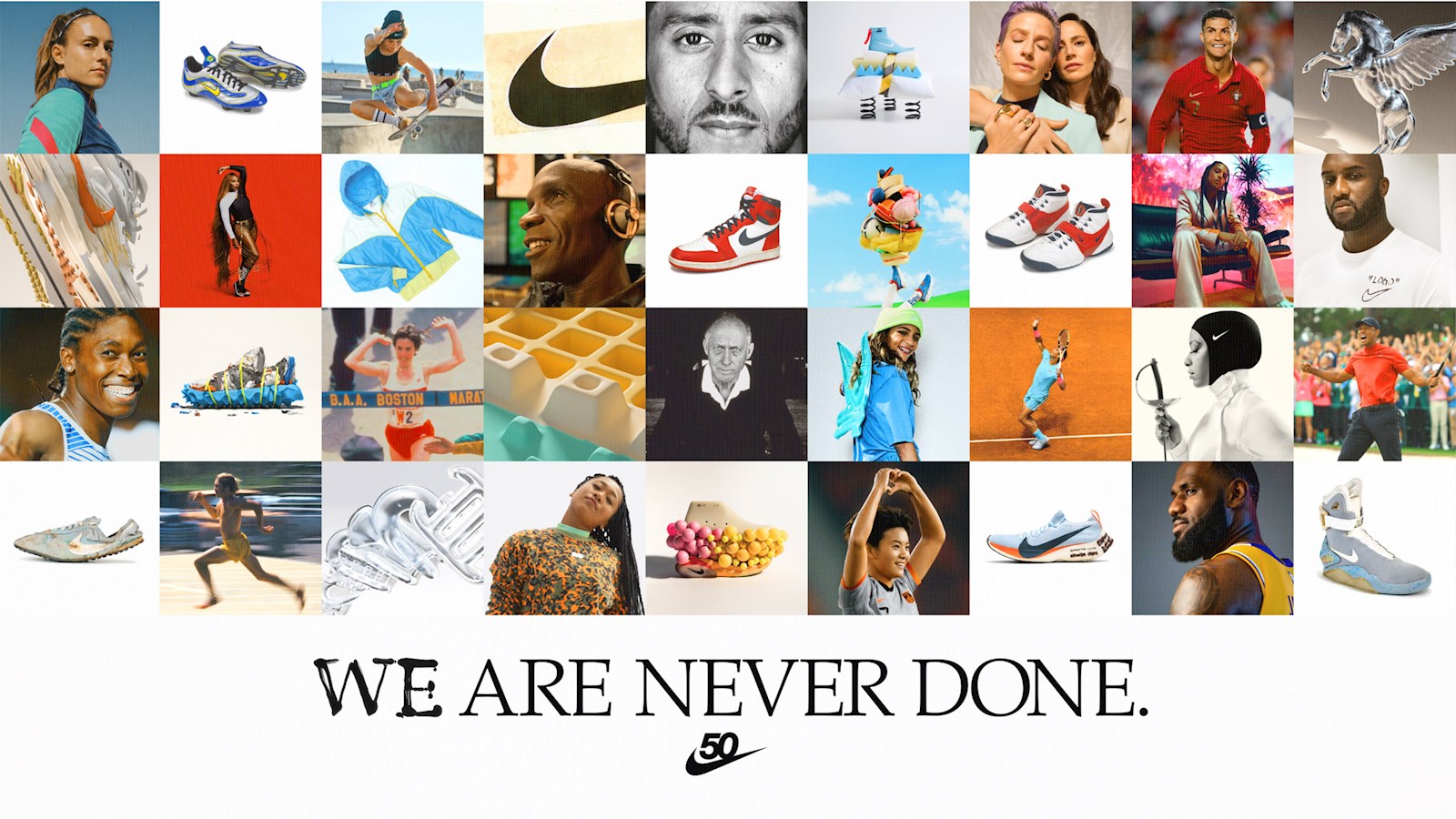 collage of Nike ads
