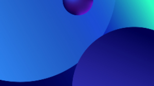 Blue graphic with circles