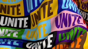 WPP Unite multicoloured flag