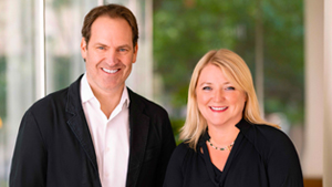 Jon Cook, VML Global CEO, and Mel Edwards, VML Global President, standing next to each other