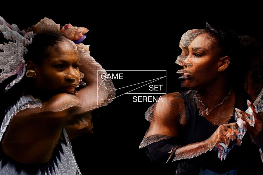 Two images of Serena Williams 