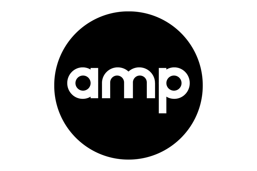 amp sonic branding logo in black on a white background