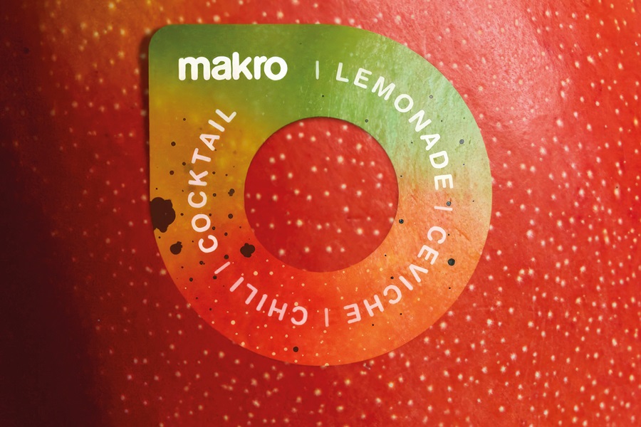 Close up image of fruit with colour changing sticker
