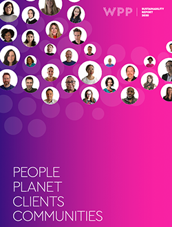 WPP Sustainability Report 2020 front cover