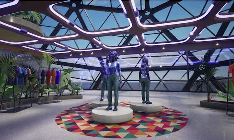 Image showing the metaverse featuring figures of people