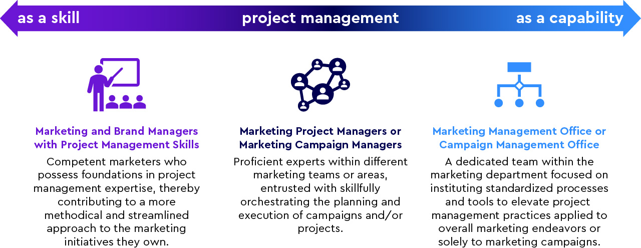 Chart showing if project management as a skill and as a capability