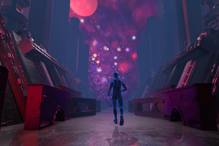 Image of character in the metaverse