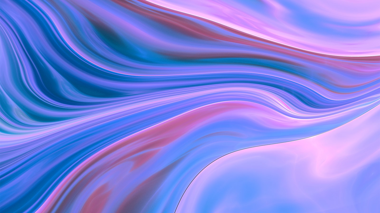 Purple Blue Swirly Abstract Wave