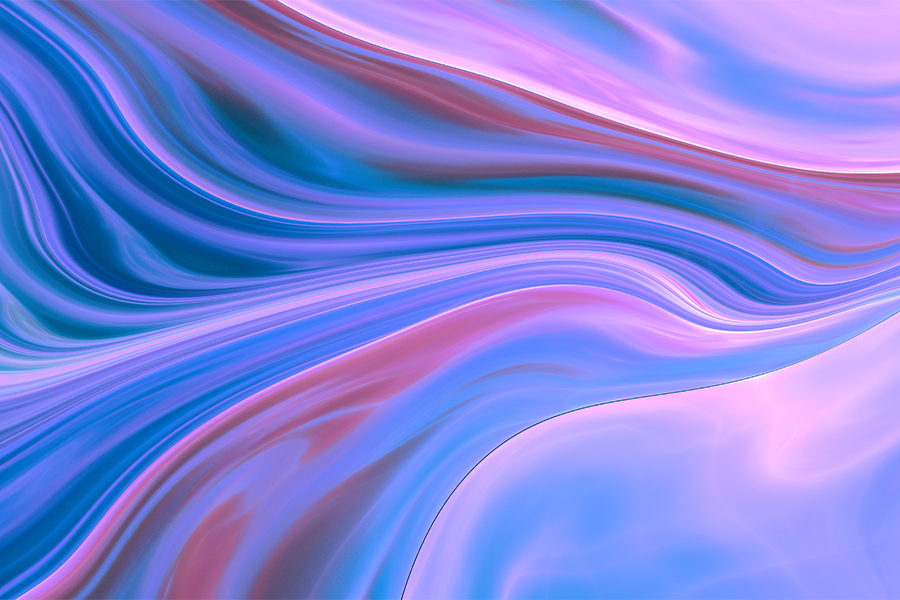Purple Blue Swirly Abstract Wave