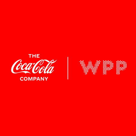 The Coca-Cola Company logo next to the WPP logo