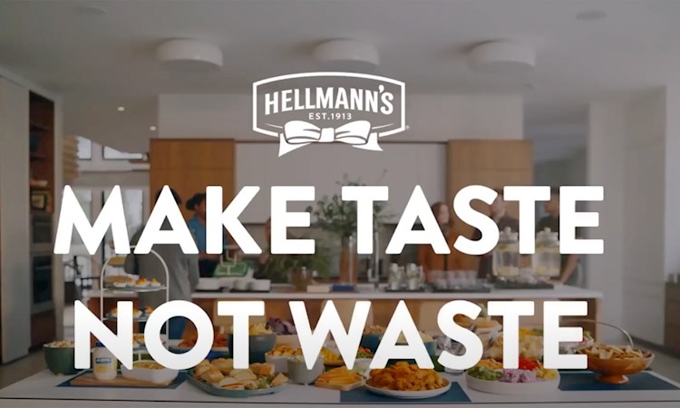 Hellmann's logo and text that reads: Make Taste Not Waste